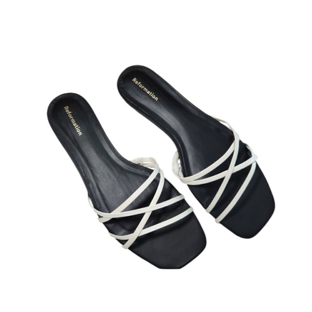 NEW Reformation Wagner Strappy Flat Sandal